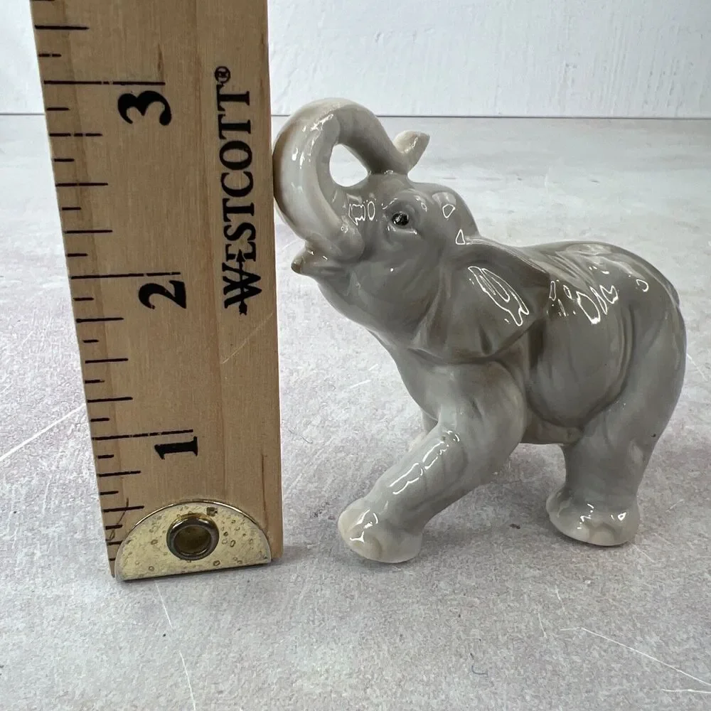 Vintage George Good‎ Miniature Porcelain Elephant Figurine